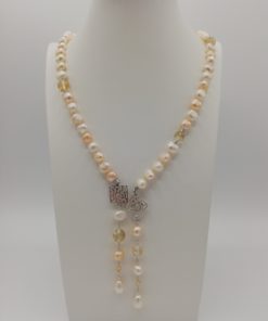 Collana Perle e Citrino COLLANE