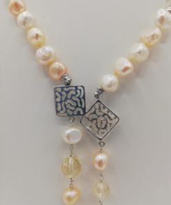 Collana Perle e Citrino COLLANE