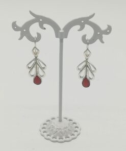 Orecchini Foglia e Corallo ORECCHINI