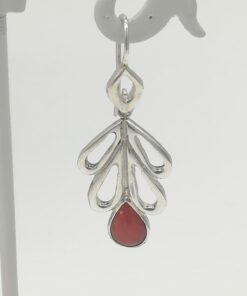 Orecchini Foglia e Corallo ORECCHINI