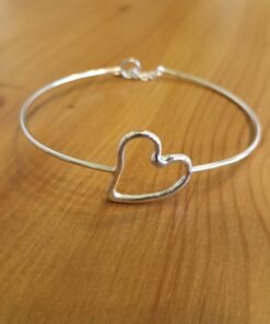 Bracciale rigido cuore Fuso BRACCIALETTI