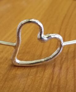 Bracciale rigido cuore Fuso BRACCIALETTI